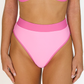 CHLOE Poppy Pink (Light) High Rise Bikini Bottom