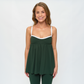 SYDNEY-TOP Evergreen Sweetheart Scoop Tunic Babydoll Top