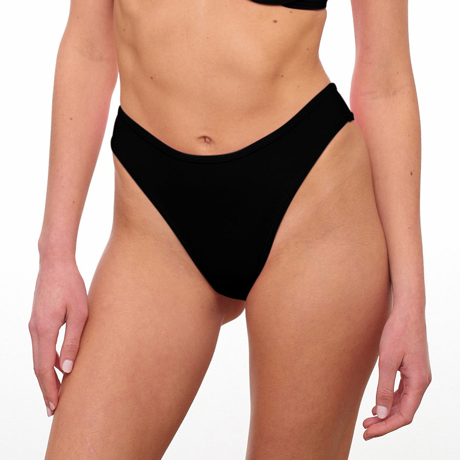 JESSIE Black Classic Bikini Bottoms