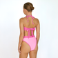 CHLOE Poppy Pink (Light) High Rise Bikini Bottom