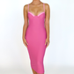 SADIE Poppy Pink Underwire Swim Dress