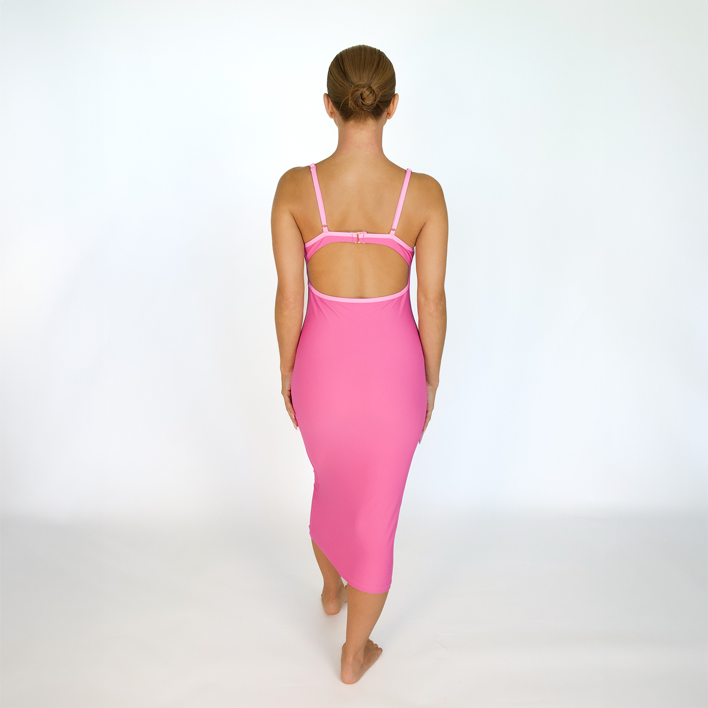 SADIE Poppy Pink Underwire Swim Dress