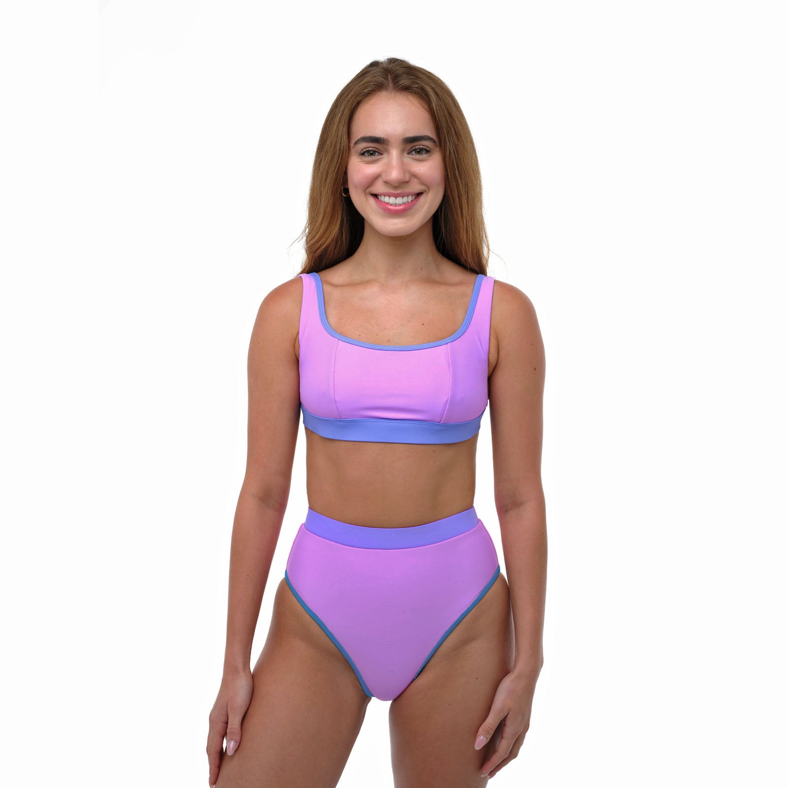 Lavender high hot sale waisted bikini